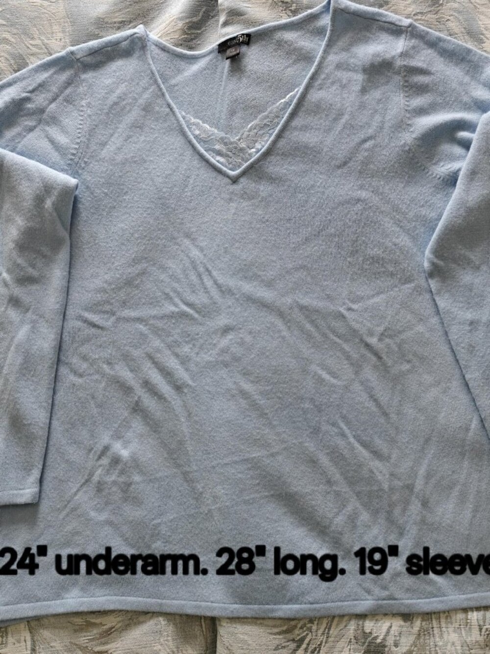 *Baby blue sweater*